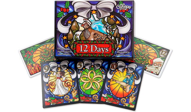 12 days es un juego de cartas con temática navideña. Foto: Amazon
