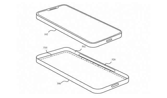 Bocetos incluidos en la patente. Foto: Apple