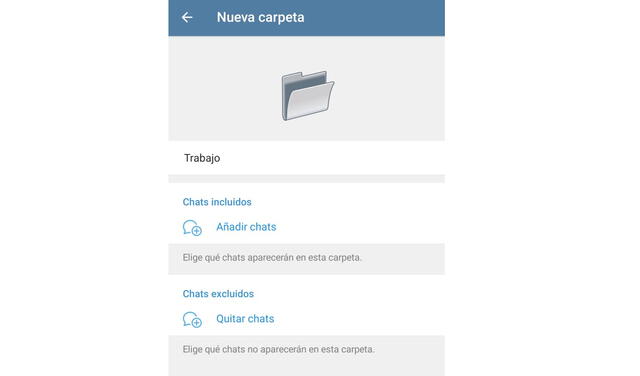 Coloca un nombre y añade las conversaciones. Foto: La República