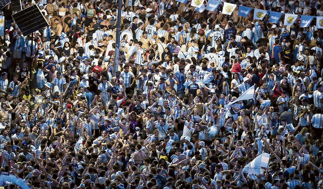 Fiesta. El país entero se unió para celebrar el logro de la selección dirigida por Lionel Scaloni. Foto: difusión