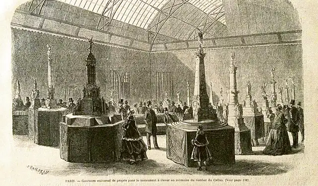 Maquetas para el monumento al Combate del 2 de Mayo