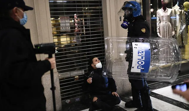 La situación de violencia se repitió en varias de las principales ciudades italianas como Milán.