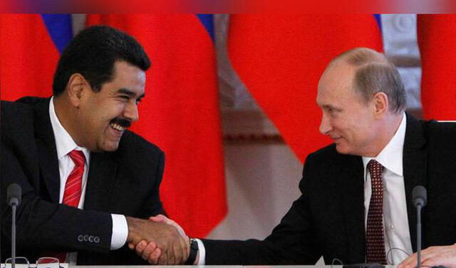 Nicolás Maduro y Vladimir Putin. Foto: EFE