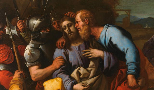 El 'beso de Judas' se convirtió en sinónimo de la traición disfrazada de afecto. Foto: Museo del Prado