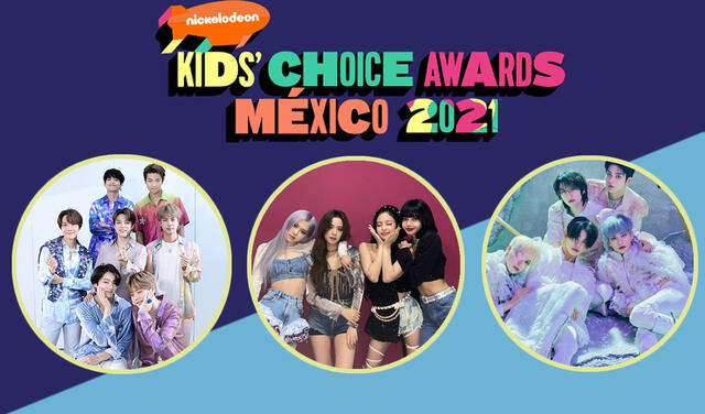 Grupos K-pop continúan en carrera por el Kids Choice Awards México. Foto: composición KCA México