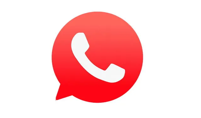Debes buscar el ícono de WhatsApp rojo u otro color. Foto: Klipartz