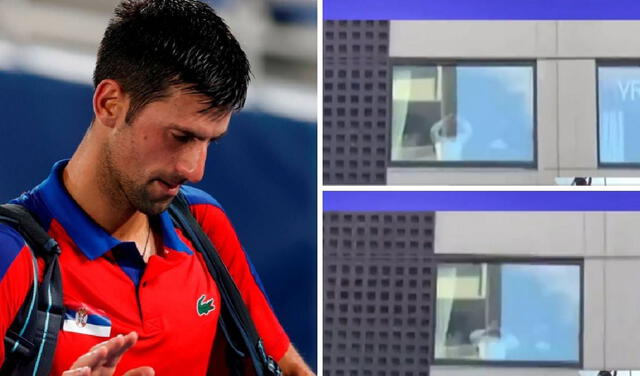 Novak Djokovic saluda desde el hotel de refugiados en Australia. Foto: captura Marca Tv.