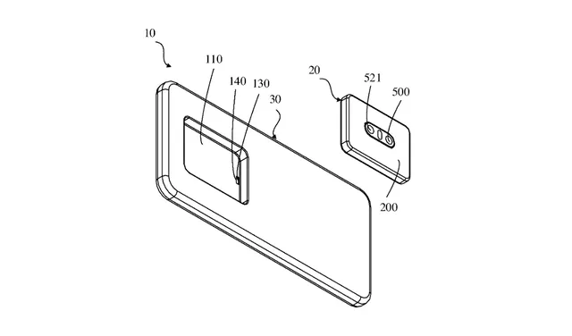 Patente del módulo de cámara extraíble. Foto: Oppo