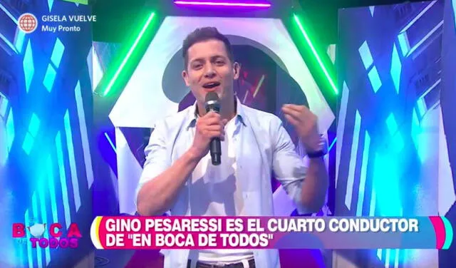 Gino Pesaressi condujo "En Boca de Todos" en 2022. Foto: América TV