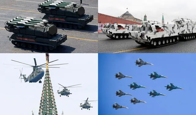Rusia tiene uno de los mayores poderíos militares del mundo. Foto: composición / AFP