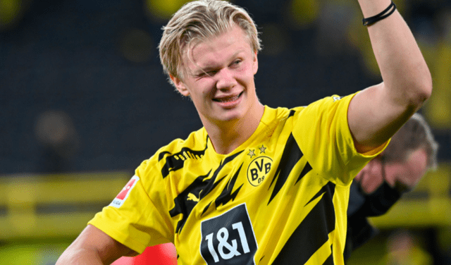 Erling Haaland dejaría Borussia Dortmund para llegar a Real Madrid. Foto: AFP