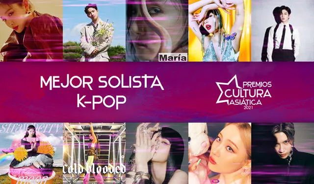 PCA 2021: Categoría Mejor solista K-pop. Foto: Composición LR