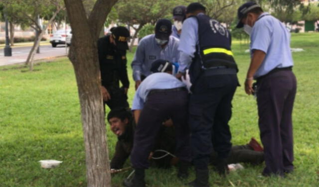 Denuncian que serenos detuvieron violentamente a un joven en el parque Washington