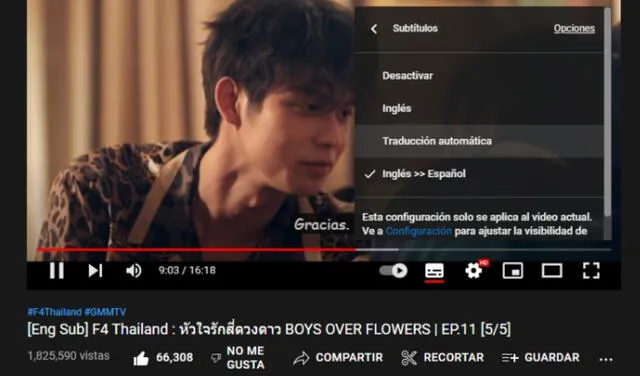 F4 Thailand, sub español gratis, Boys over flowers