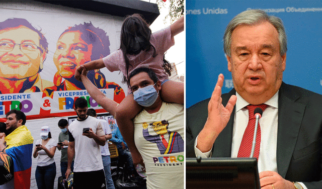 António Guterres destaca la reafirmación de democracia colombiana tras victoria de Petro