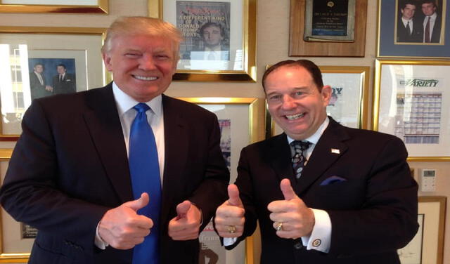 Charles Herbster y Donald Trump. Foto: Charlesherbsterfornebraska