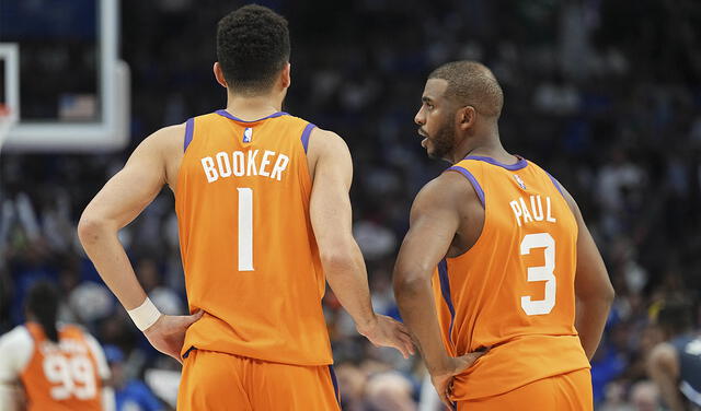 Devin Booker y Chris Paul son las principales figuras de Phoenix Suns. Foto: AFP