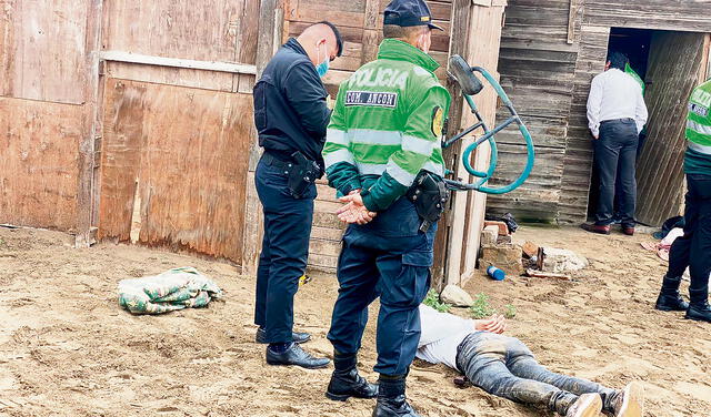 Detenidos. Policía capturó a 4 presuntos sicarios con armas. Foto: difusión