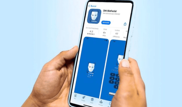 La app DNI BioFacial está disponible para Android y iPhone. Foto: Reniec