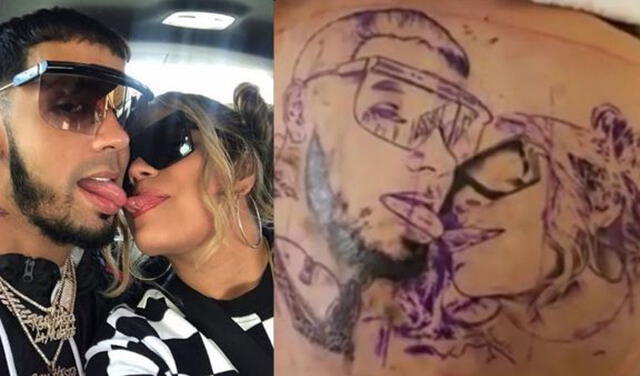 Anuel AA se realizó el tatuaje con Karol G en 2019. Foto: captura Anuel AA/Instagram