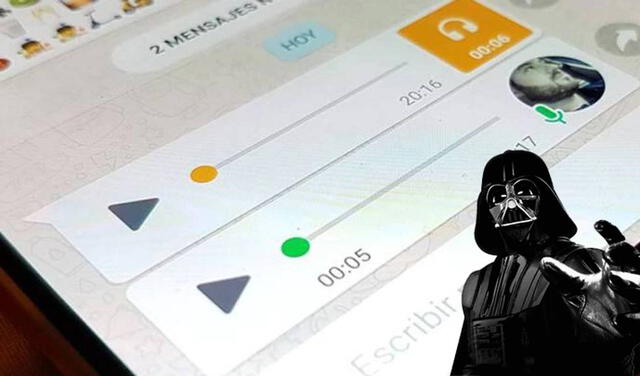 WhatsApp: así podrás enviar audios con la voz de Darth Vader y sin instalar apps extrañas
