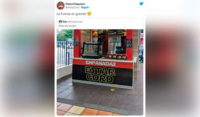 Twitter viral: tienda de empanadas se vuelve viral por su curioso nombre inspirado en Star Wars: Estar Gord