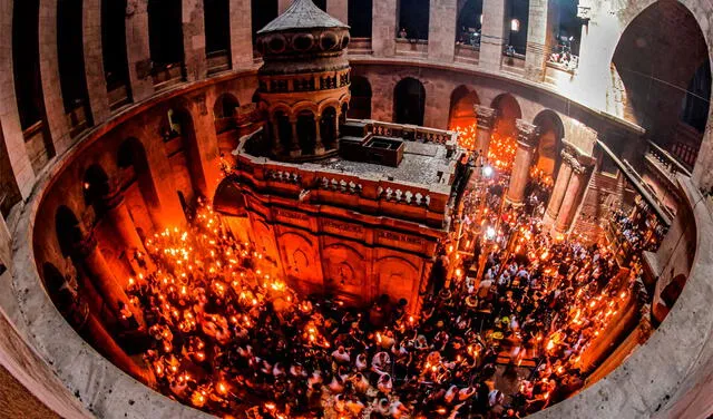 La Basílica del Santo Sepulcro es centro de fe para millones de cristianos. Foto: AFP