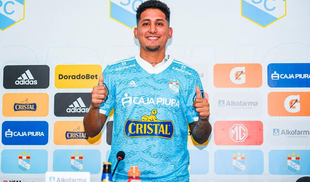 Joffre Escobar usará el dorsal 39 en el club celeste. Foto: Sporting Cristal