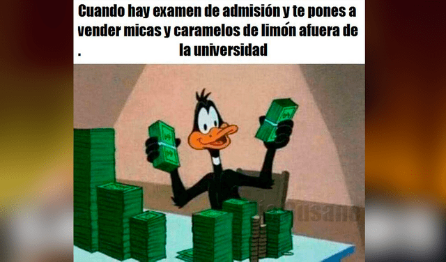 Los divertidos memes no pudieron faltar durante el examen de admisión de la UNMSM. Foto: captura de Facebook