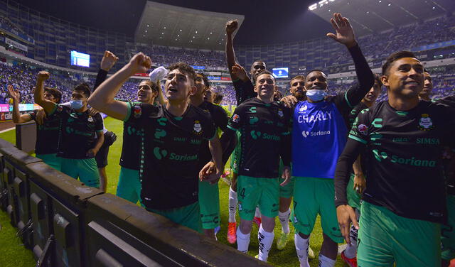 Santos Laguna jugará la final del fútbol mexicano. Foto: AFP