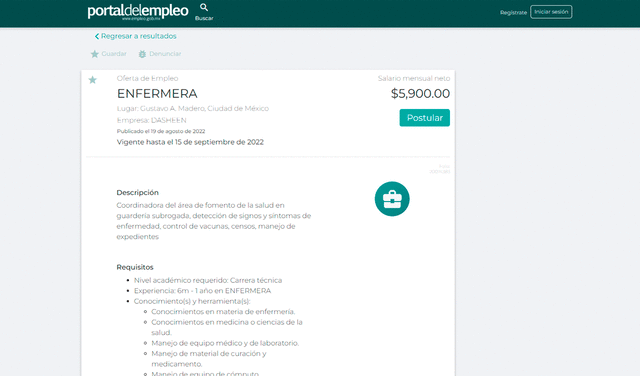 Buscador de empleo México