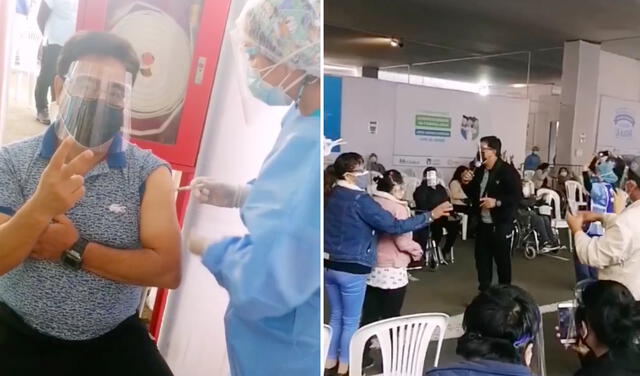 Lucho Paz recibió la vacuna contra el coronavirus y lo celebró al ritmo de “El casorio”