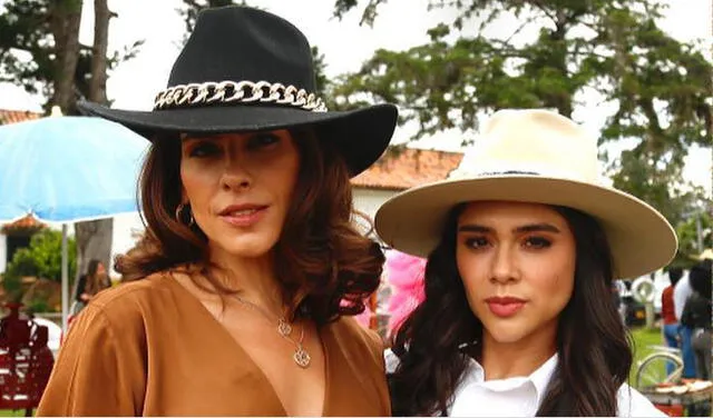Zharick León y Camila Rojas son Rosario Montes y Muriel Caballero, madre e hija, en Pasión de gavilanes 2. Foto: Facebook/@PasionDeGavilanes