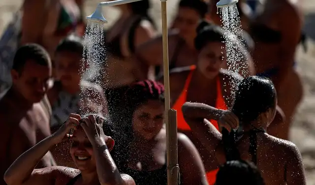 Bañistas en Río de Janeiro