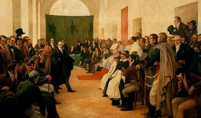 El Cabildo Abierto se formó tras los reclamos patriotas. Foto: Museo Histórico Nacional