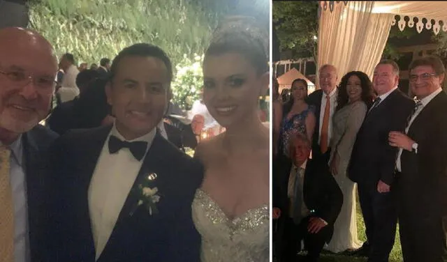 Figuras de la política disfrutaron de la boda de Brunella y Richard Acuña.