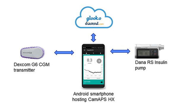 El usuario puede monitorear desde su teléfono los niveles de glucosa y la insulina que requiere su organismo. Foto: Cambridge University