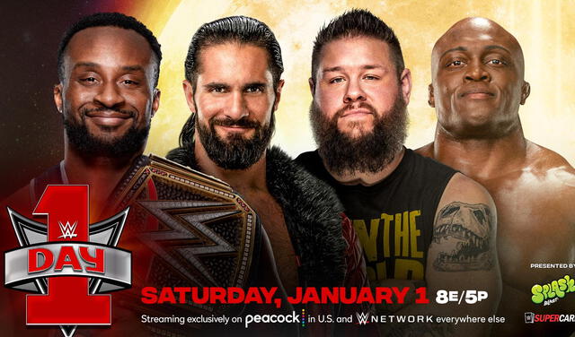 Big E, Kevin Owens, Bobby Lashley y Seth Rollins chocarán por el título mundial de WWE. Foto: WWE