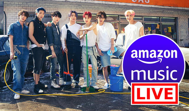 BTS en promociones de su single álbum Butter. Foto: composición BIGHIT/Amazon