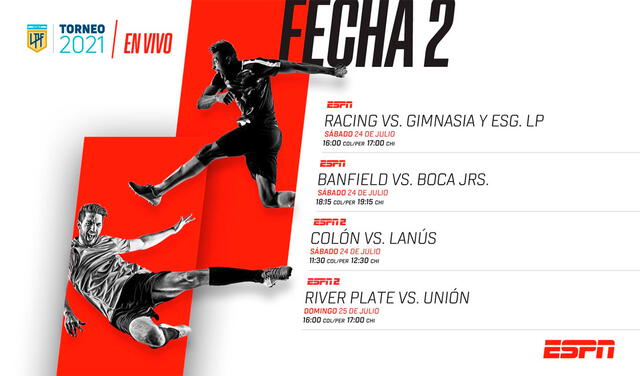 ESPN televisará el partido Boca Juniors vs. Banfield en Perú y otros países de Sudamérica. Foto: ESPNPeru/Twitter