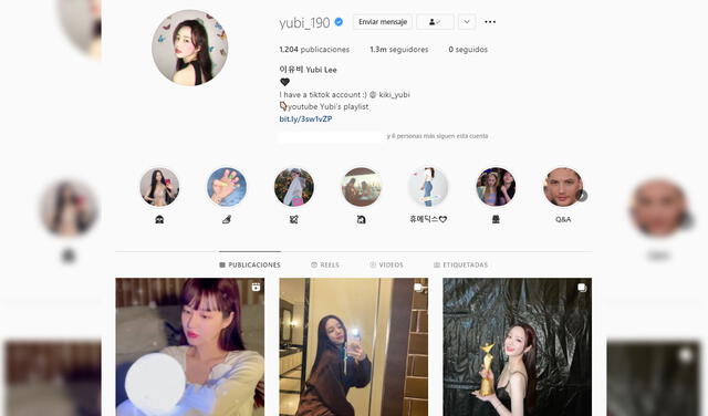 Redes oficiales de Lee Yu Bi, actriz coreana. Foto: captura/Instagram