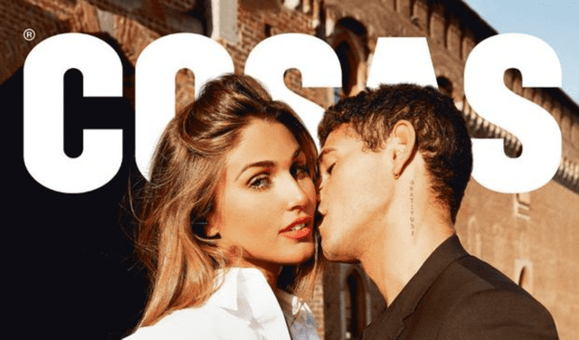 Hugo García y Alessia Rovegno en la portada de la revista Cosas