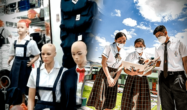 Uso de uniformes escolares en los colegios del Perú. Foto: composición LR/El Peruano