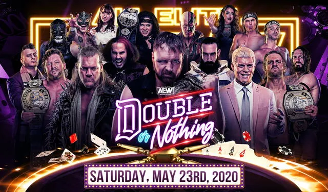 AEW Double or Nothing: horarios, canales, cartelera con Chris Jericho del evento de lucha libre