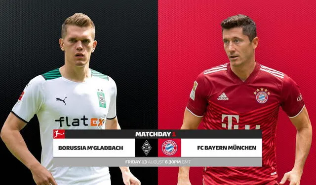 Bayern Múnich vs. Borussia Mönchengladbach medirán fuerzas este viernes 13 de agosto por la primera fecha de la Bundesliga. Foto: Página de la Bundesliga.