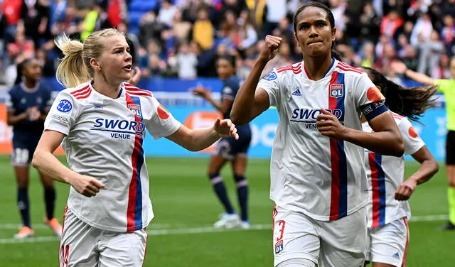 Olympique de Lyon vencio al PSG en su casa. Foto: AFP