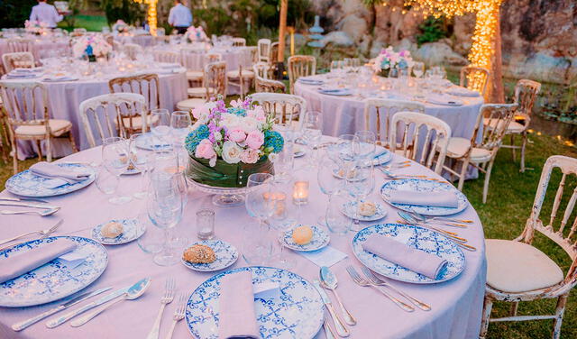 Un banquete de bodas puede representar paz y felicidad. Foto: Mila's Weddings
