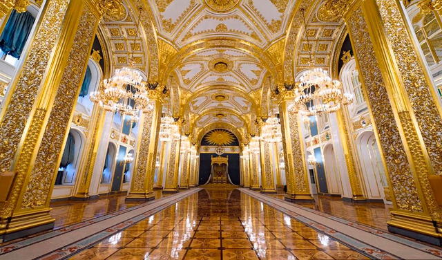 El Gran Palacio del Kremlin es la residencia oficial del presidente de Rusia. Foto: Explora Rusia / YouTube