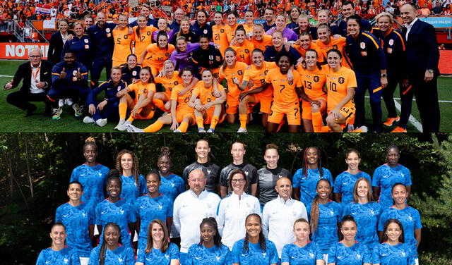 Países Bajos es el vigente campeón de la Eurocopa Femenina, mientras que Francia nunca ha ganado ninguna. Foto: Twitter/OnsOranje/equipedefranceF