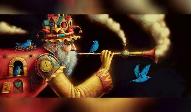 Mágico. “El hacedor de nubes”, un anciano que representa la sabiduría. Foto: difusión